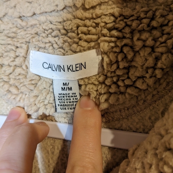 Calvin Klein full zip Sherpa jacket - Picture 7 of 8